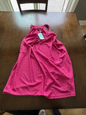 Motherhood Maternity Hot Pink Eyelet Knit Top